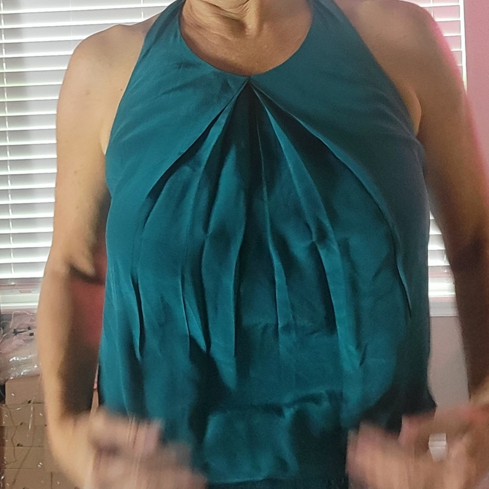 Matty M Silk Backless Blouse S